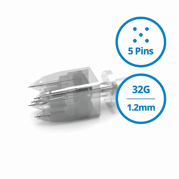 CRYSTAL MULTI NEEDLE 5 PINS 1.2MM - AceCosm